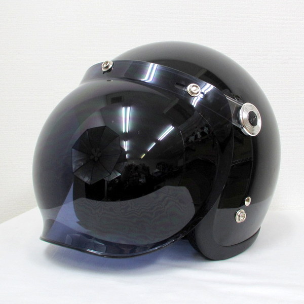 リード工業 BARTON バブルシールド一体化 スモールジェットヘルメット ブラック