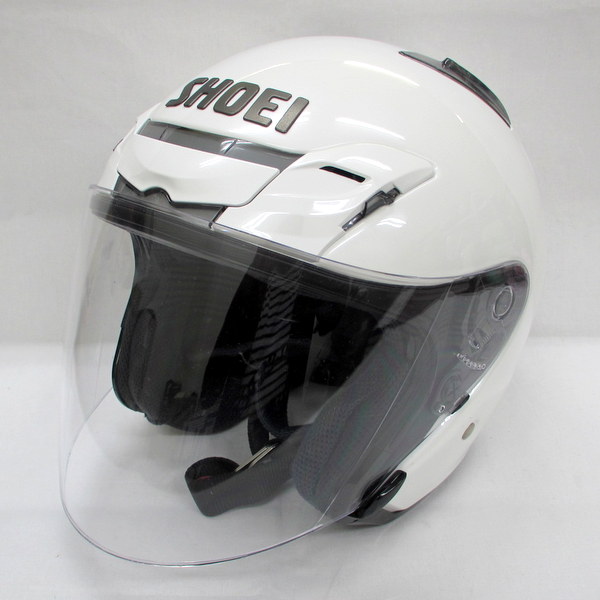 2013年製 SHOEI ショウエイ J-FORCE3 ジェイフォース3  ジェットヘルメット ホワイト Lサイズ 